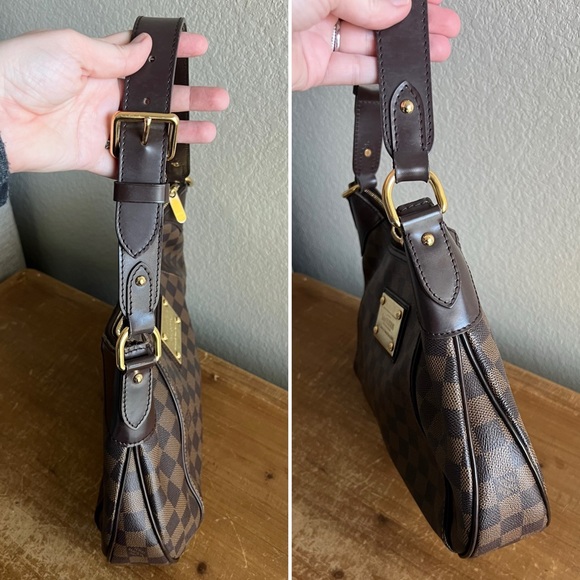 💸 SOLD • Authentic Louis Vuitton Thames GM Damier Ebene Shoulder Bag - Picture 11 of 13